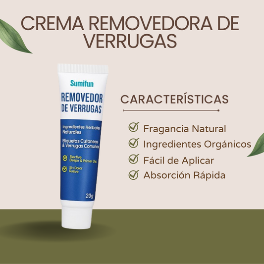 Crema removedora de verrugas