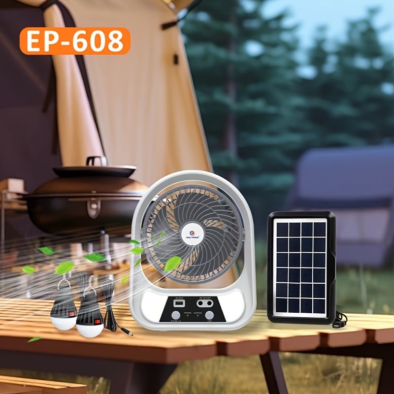 Abanico recargable 14 solar con alta voz